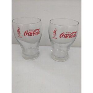 Coca Cola Glasses from 1996 Olympics Vintage Coke Glasses 1996 Olympics